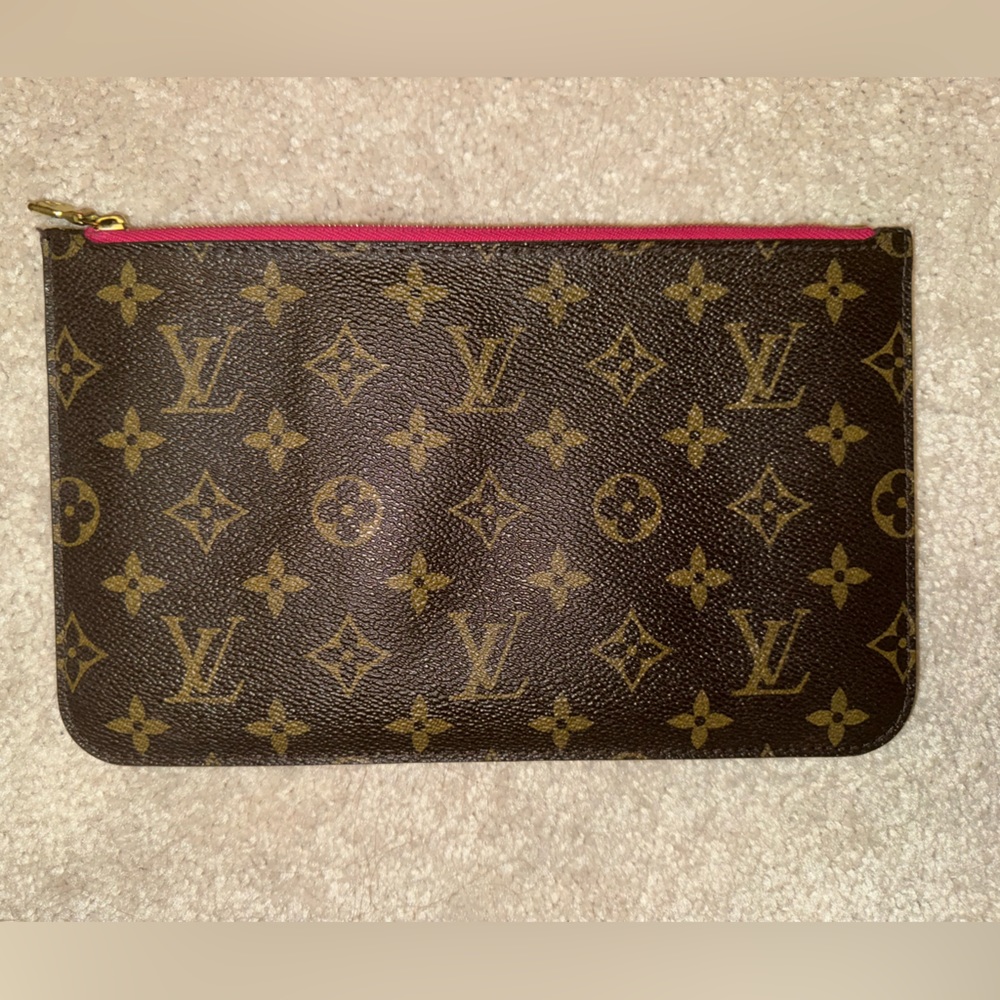 Louis Vuitton Neverfull Pochette Monogram Canvas Large